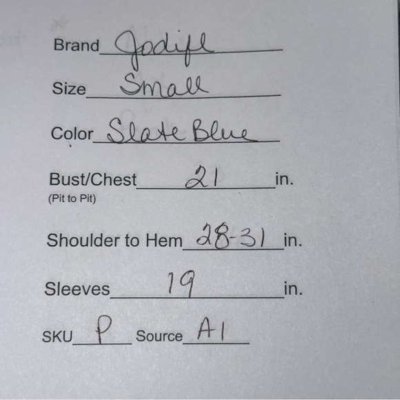 Jodifl Blue Speckled Knit Sweater S Cozy Lightweight Long Sleeve Pullover - Picture 8 of 8